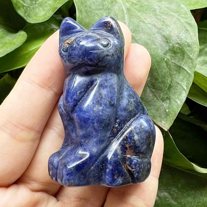 Figurina 5 cm inger din cristal vindecator Obsidian - Sculptura manuala din piatra naturala lustruita - Decor pentru camera birou cu energie reiki pentru femei barbati - Copie [3]