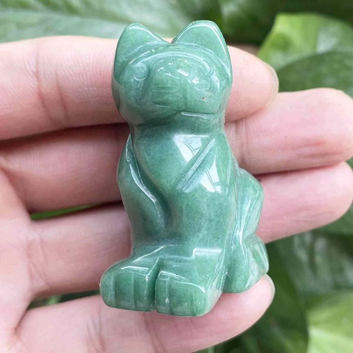 Figurina 5 cm inger din cristal vindecator Obsidian - Sculptura manuala din piatra naturala lustruita - Decor pentru camera birou cu energie reiki pentru femei barbati - Copie [4]