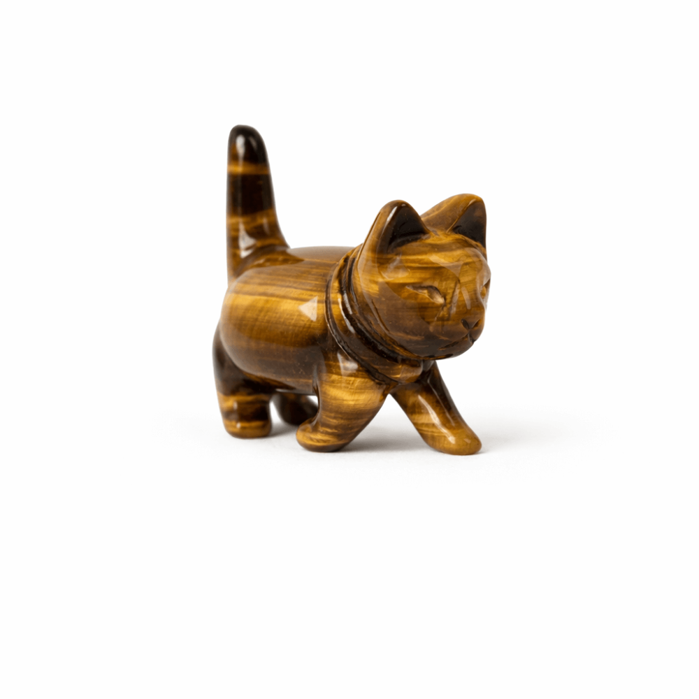 Figurina Pisica din Ochi de Tigru – Curaj, Protectie si Claritate Interioara [8]