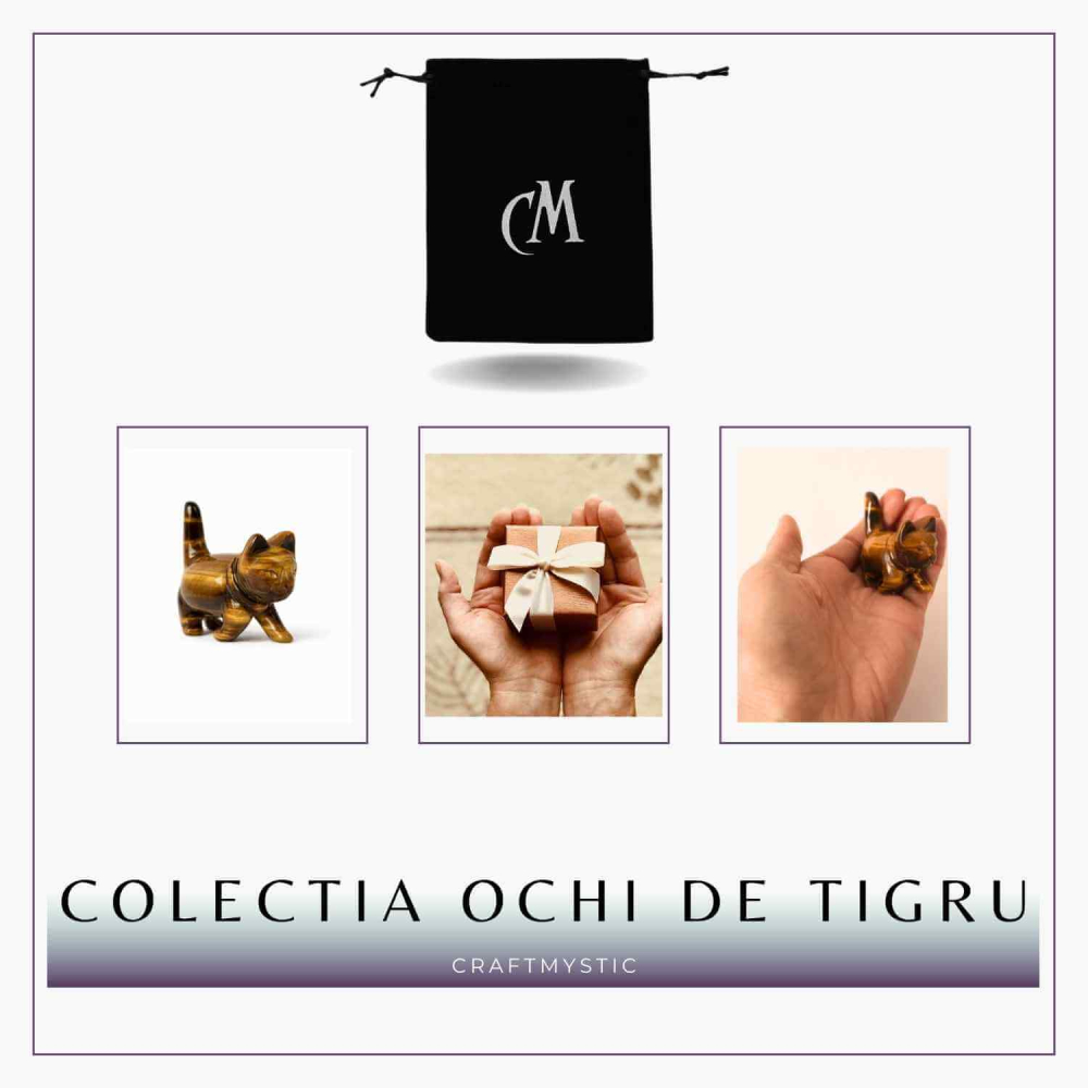 Figurina Pisica din Ochi de Tigru – Curaj, Protectie si Claritate Interioara [7]
