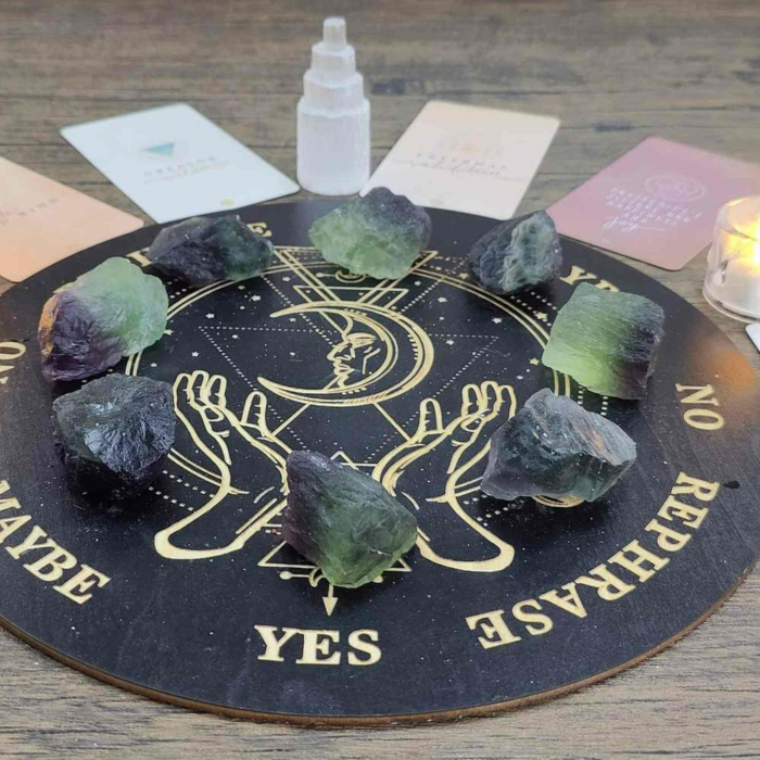 Cristal Brut Natural de Fluorit Multicolor - Cadou Energetizant Unic, Ideal pentru Meditatie si Echilibrare Energetica, Dimensiuni 5-7 cm [6]