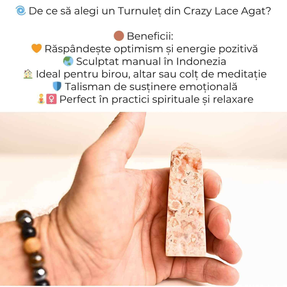 Turn din Agat Crazy Lace – Energie in forma pura [4]