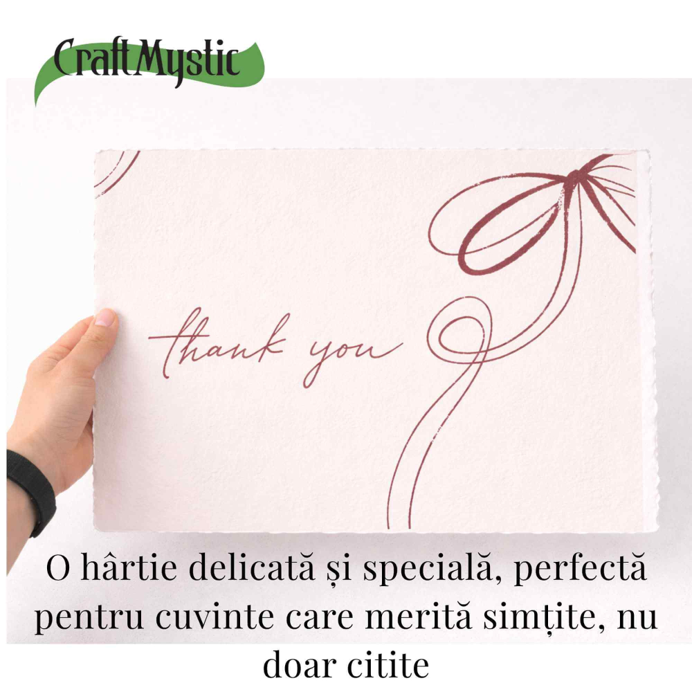 Hartie alba vintage 22x29.5 cm – un spatiu pur pentru ganduri scrise cu intentie [3]