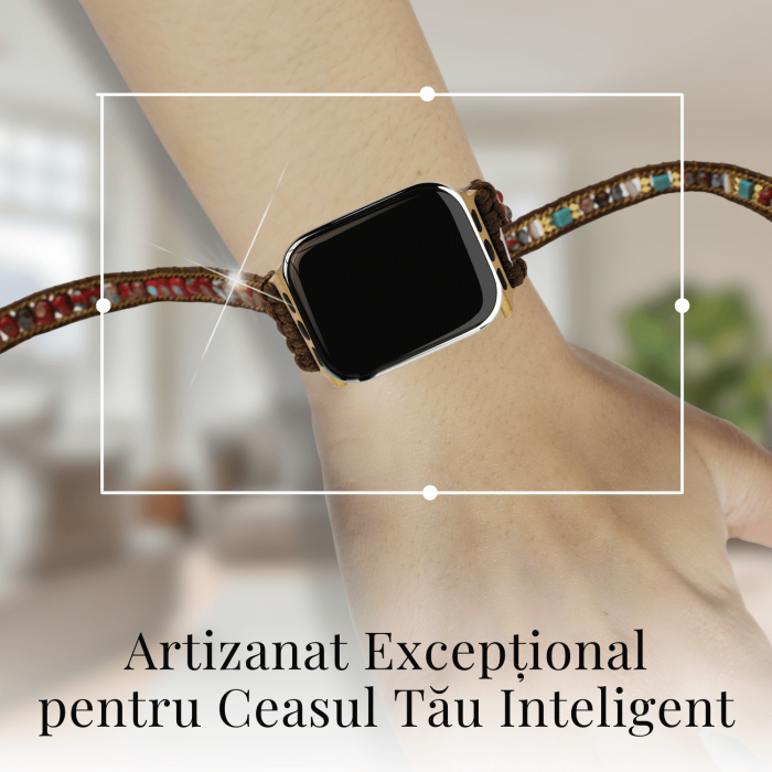 Bratara din Cristale Jasp Imperial pentru Smartwatch Apple, Model 38 mm sau 42 mm [5]