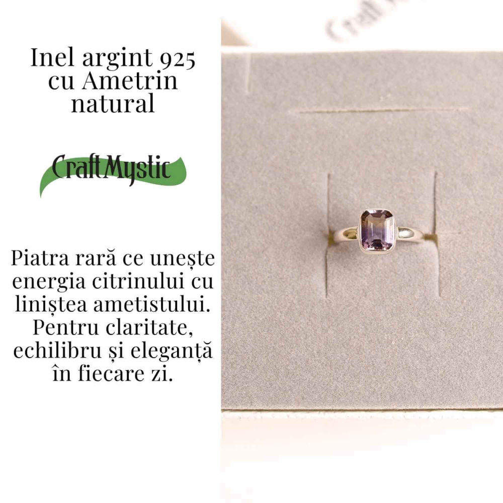 Inel argint 925 cu Ametrin natural – Claritate, armonie si eleganta [5]