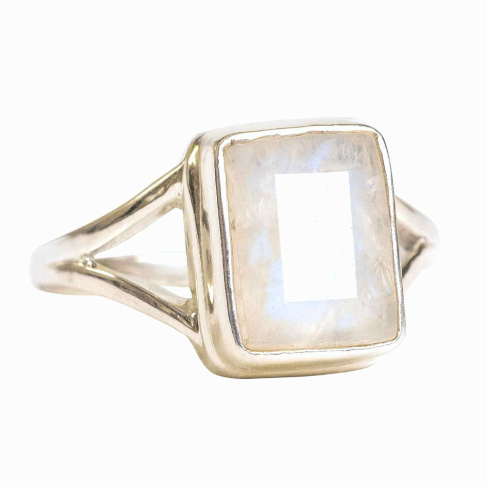 Inel Argint 925 cu Piatra Lunii Fatetata Dreptunghiulara – Echilibru Emotional si Claritate Interioara [7]