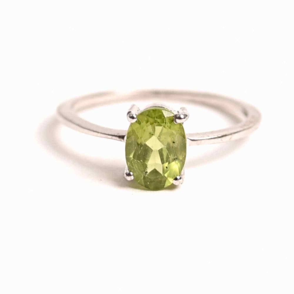 Inel argint 925 Peridot ,   Prosperitate si echilibru emotional