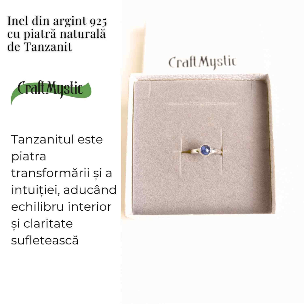 Inel Argint 925 cu Tanzanit Lacrima – Vindecare si Claritate Interioara [9]