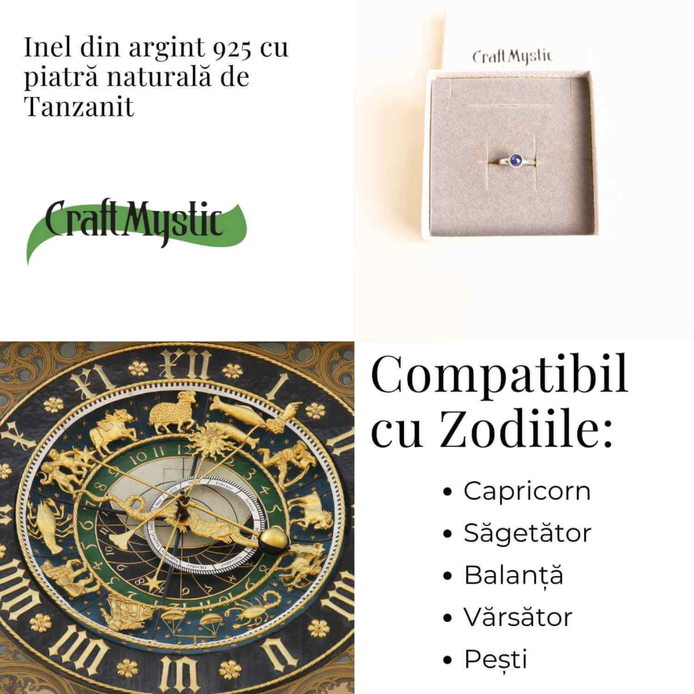Inel Argint 925 cu Tanzanit Lacrima – Vindecare si Claritate Interioara [10]