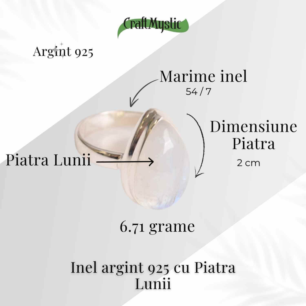 Inel cu Piatra Lunii si montura din Argint 925 – Intuitie Sporita si Echilibru Emotional [4]