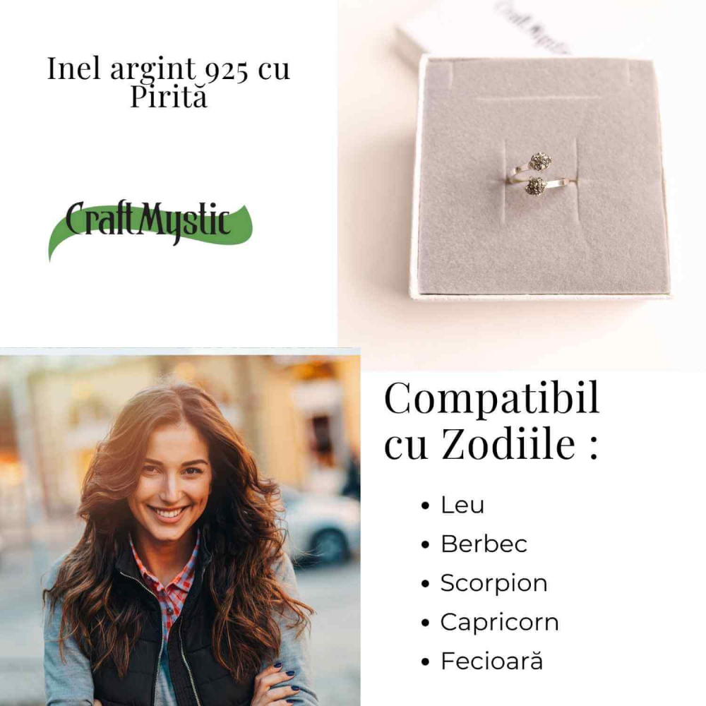 Inel Argint 925 cu Dublu Pirita – Protectie si Incredere Interioara [5]