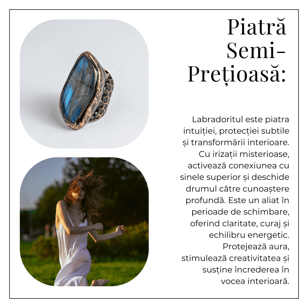 Talismanul Intuitiei – Inel Vintage cu Labradorit, Piatra Transformarii Interioare [6]