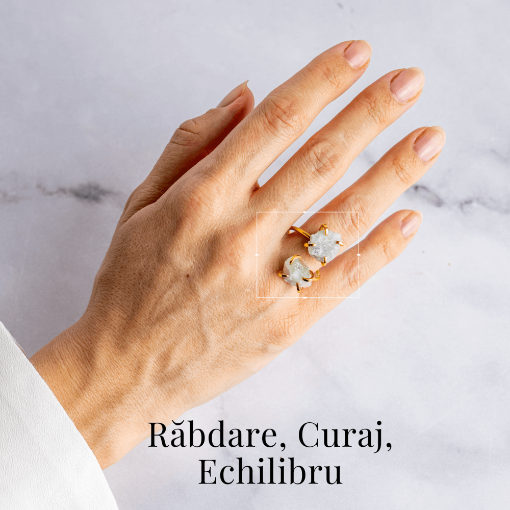 Claritate si Liniste – Inel cu Acvamarin, Piatra Rabdarii si Curajului [2]