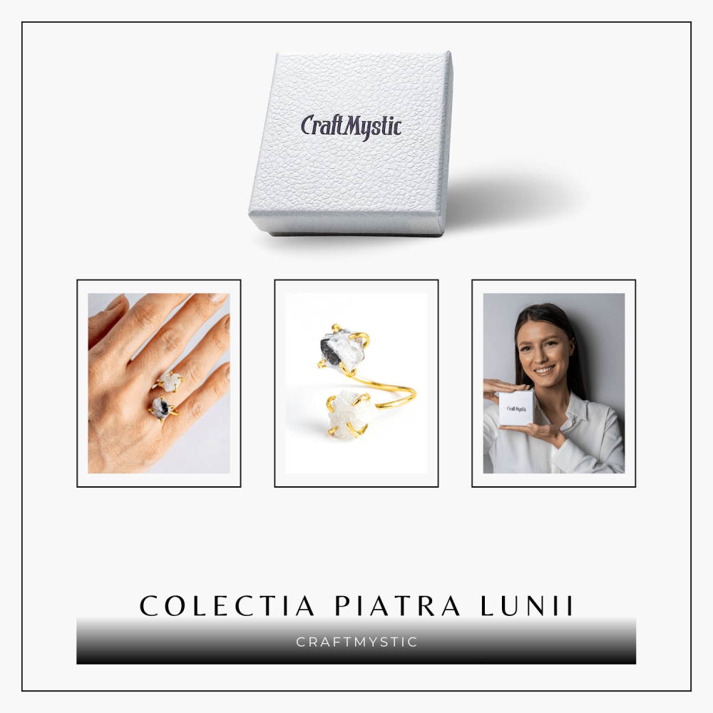Inelul Intuitiei – Inel Auriu Reglabil cu Piatra Lunii [7]