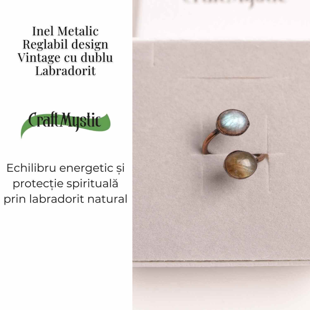 Inel reglabil cu dublu Labradorit – Protectie si echilibru energetic [3]