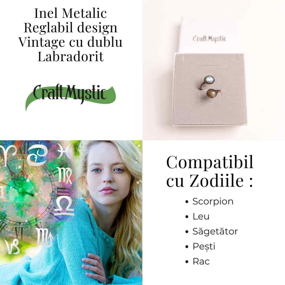 Inel reglabil cu dublu Labradorit – Protectie si echilibru energetic [5]
