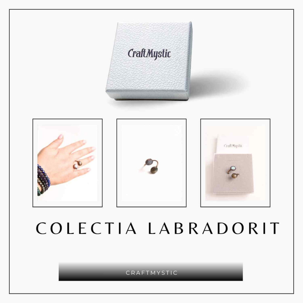 Inel reglabil cu dublu Labradorit – Protectie si echilibru energetic [7]