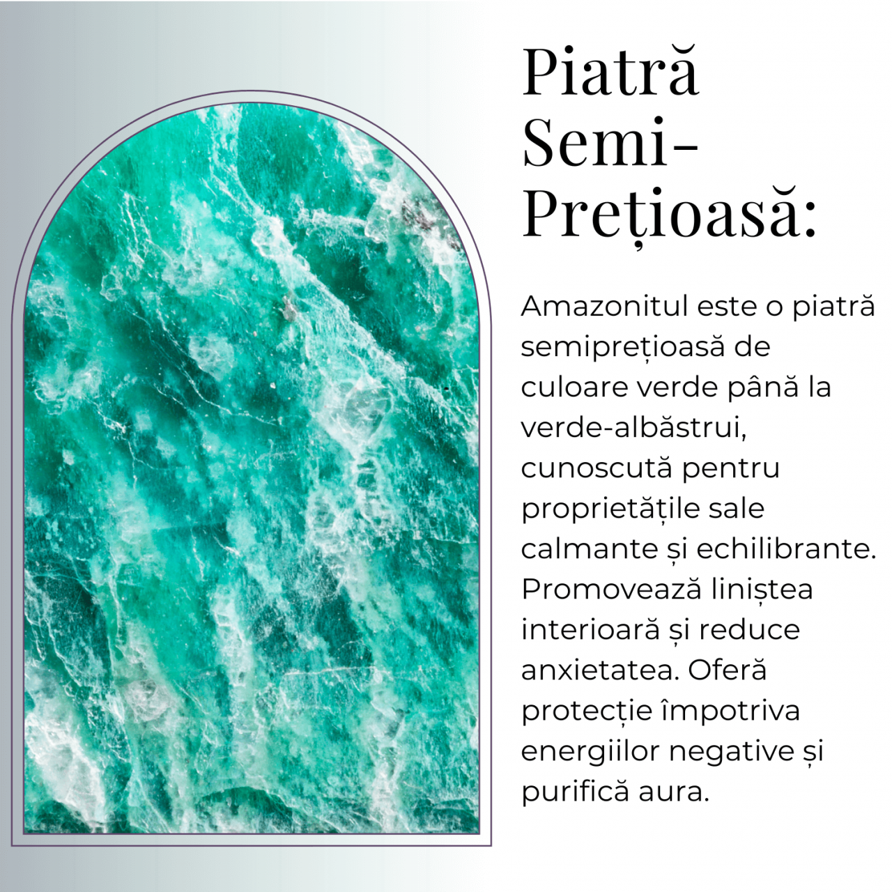 Figurina Inger 55mm din Amazonit Sculptat Manual - Protectie si Liniste [7]