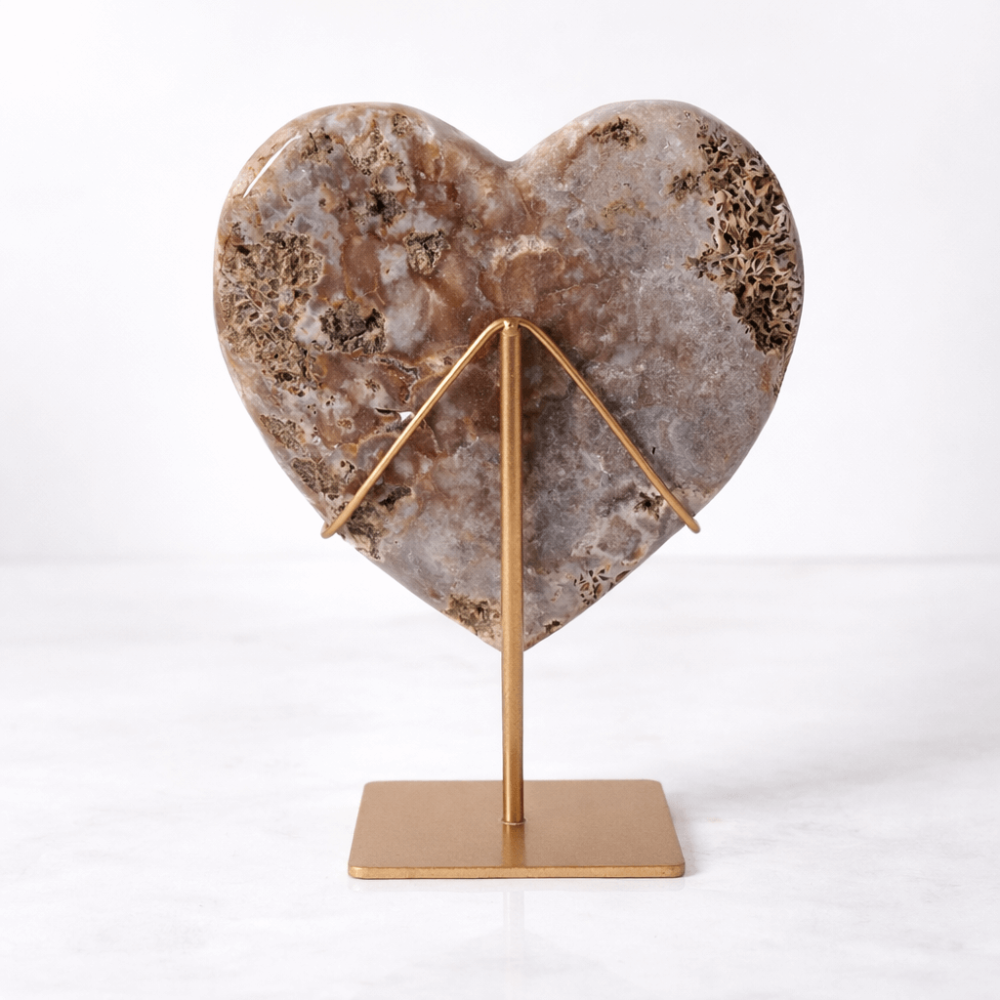 Inima din ametist roz cu calcit si cuart – geoda naturala sculptata manual in Brazilia 1.575 kg [6]