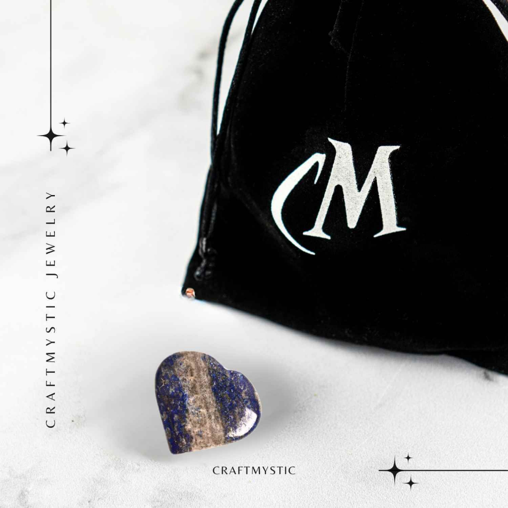 Inima Sculptata Manual din Lapis Lazuli 3 cm- Claritate Mentala si Protectie [5]