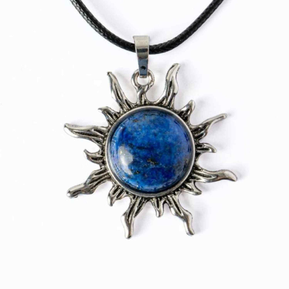 Intelepciune si Creativitate ,   Colier Soare cu Lapis Lazuli Natural