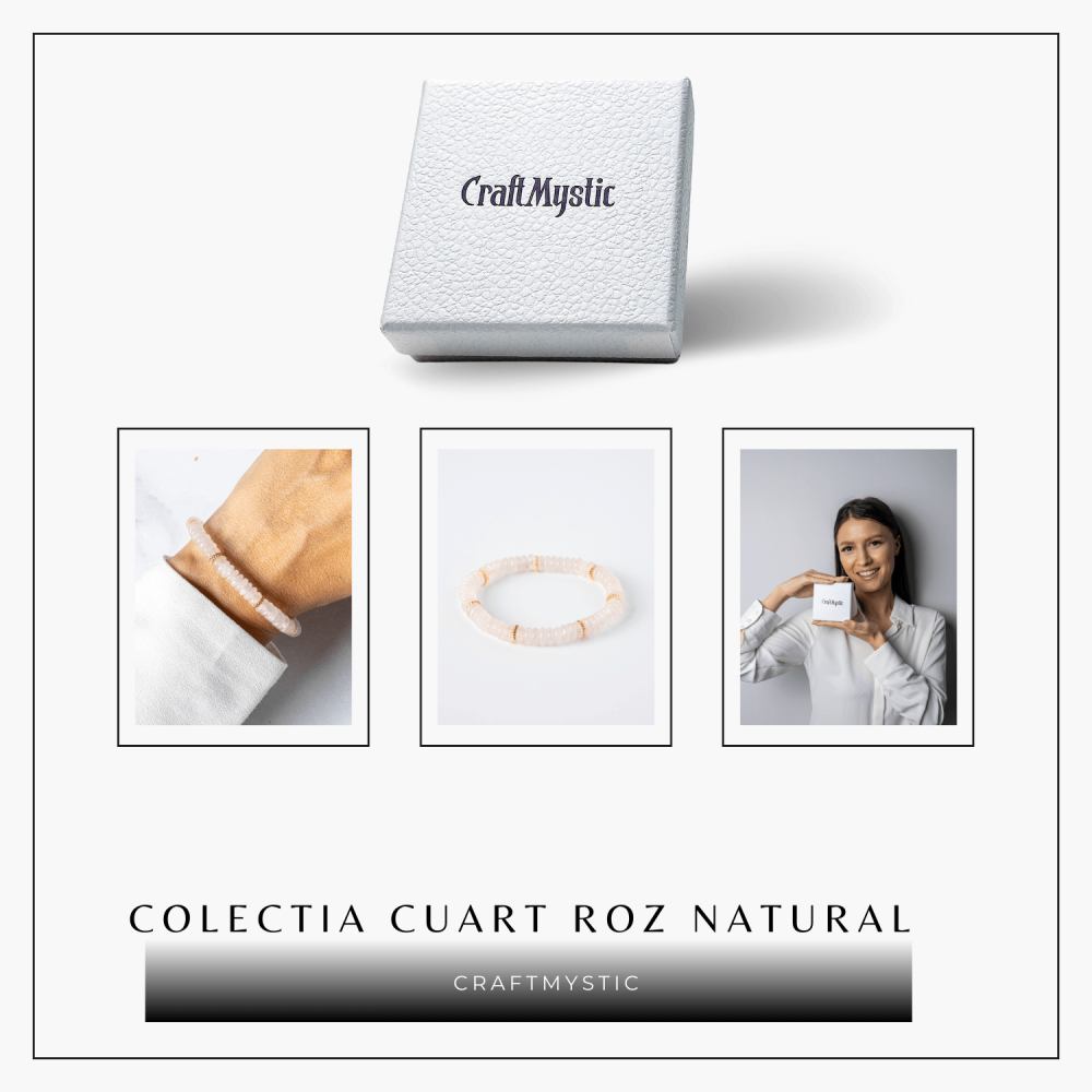 Iubire si Armonie – Bratara din Cuart Roz Natural [8]