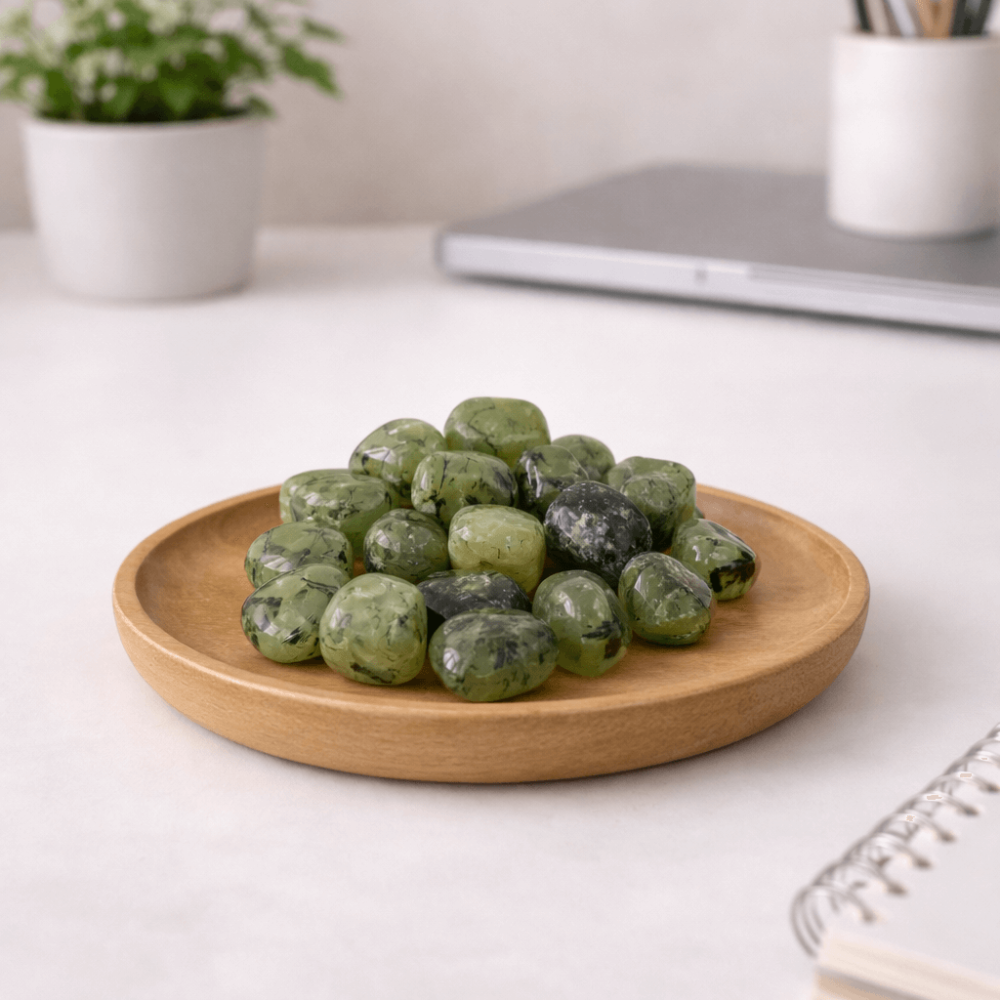 Prehnit rulat – o piatra a calmului interior si a claritatii blande [2]