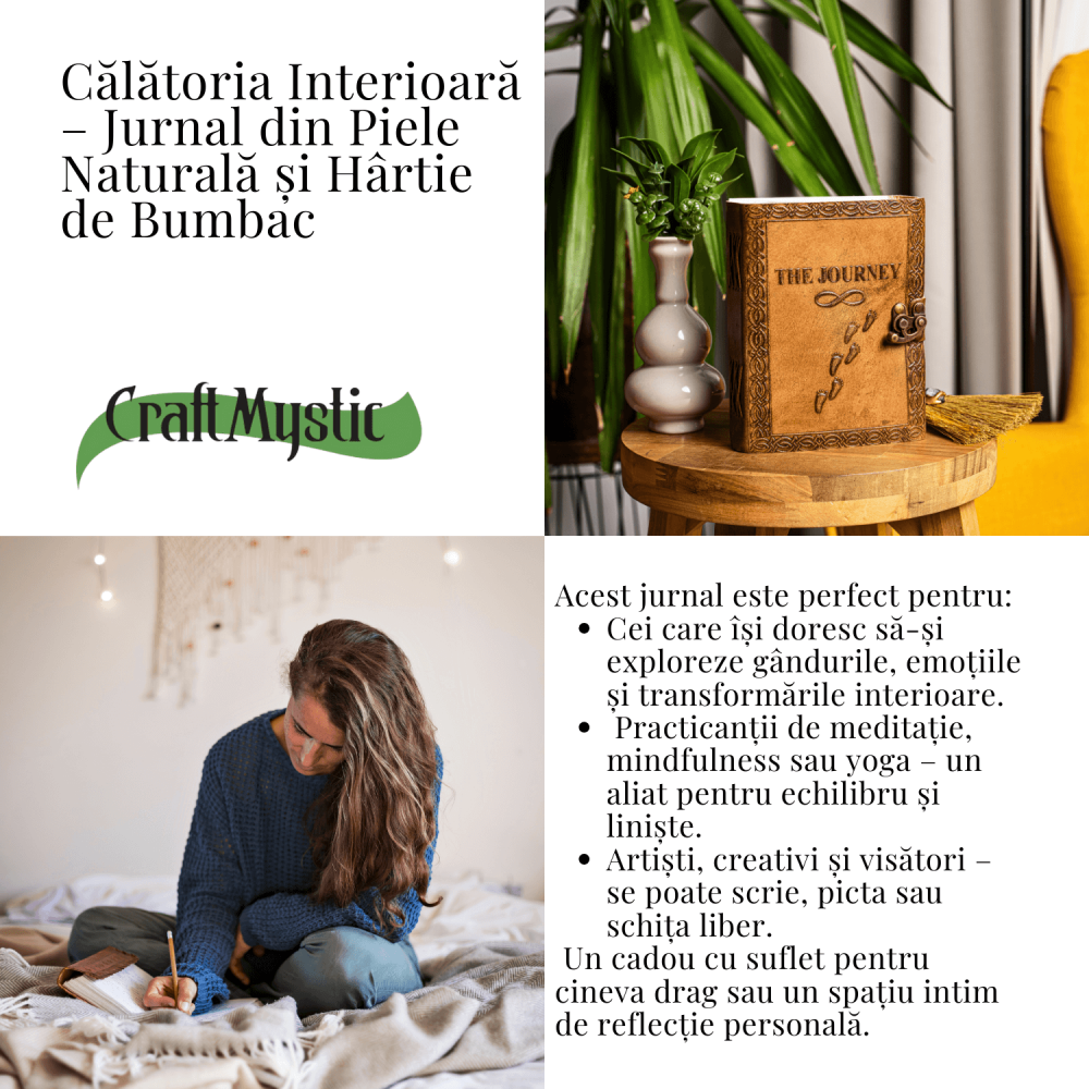 Calatoria Interioara – Jurnal din Piele Naturala si Hartie de Bumbac [5]