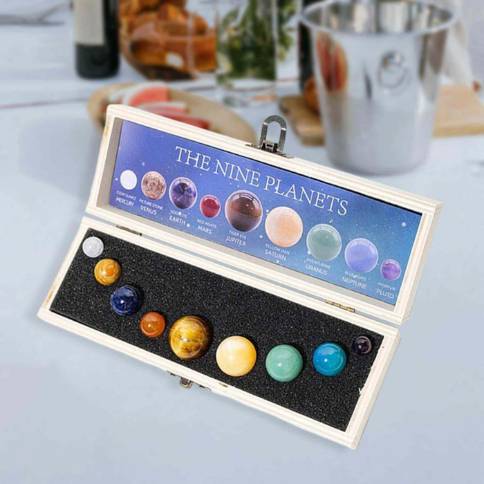 Set 9 planete in Sistemul Solar din pietre semipretioase – univers, stiinta, astrologie, meditatie [2]