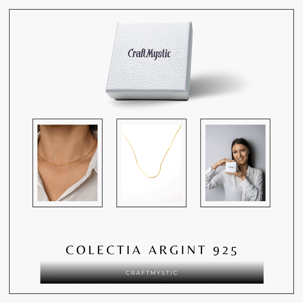 Lant Argint 925 Placat cu Aur 18K – Elegant, Subtil si Ideal pentru Pandantive [8]