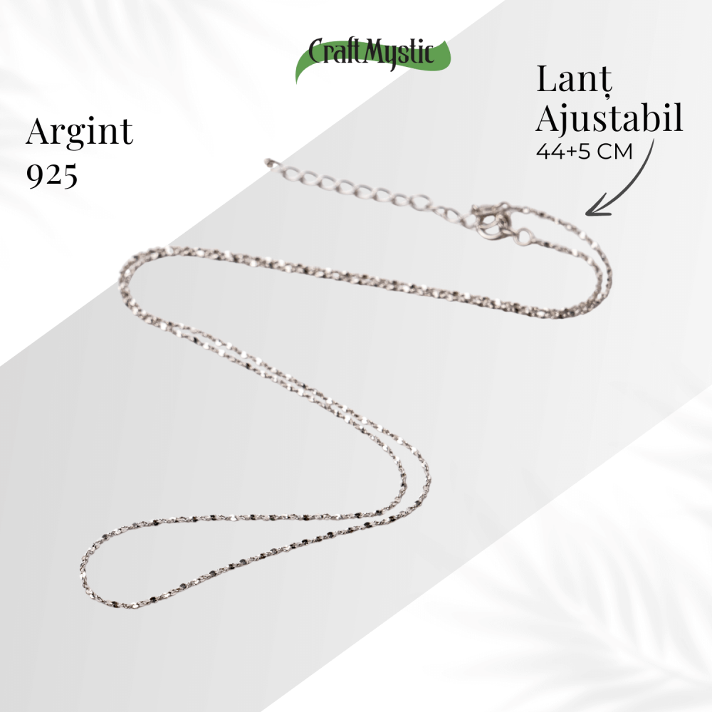 Lant Argint 925 Subtire Stralucitor – Reglabil, Elegant si Versatil [5]
