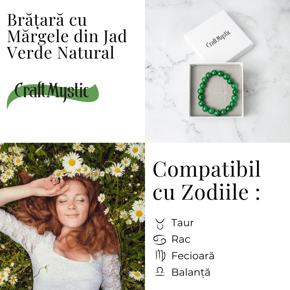 Echilibru si Vitalitate – Bratara cu Jad Verde Natural [5]