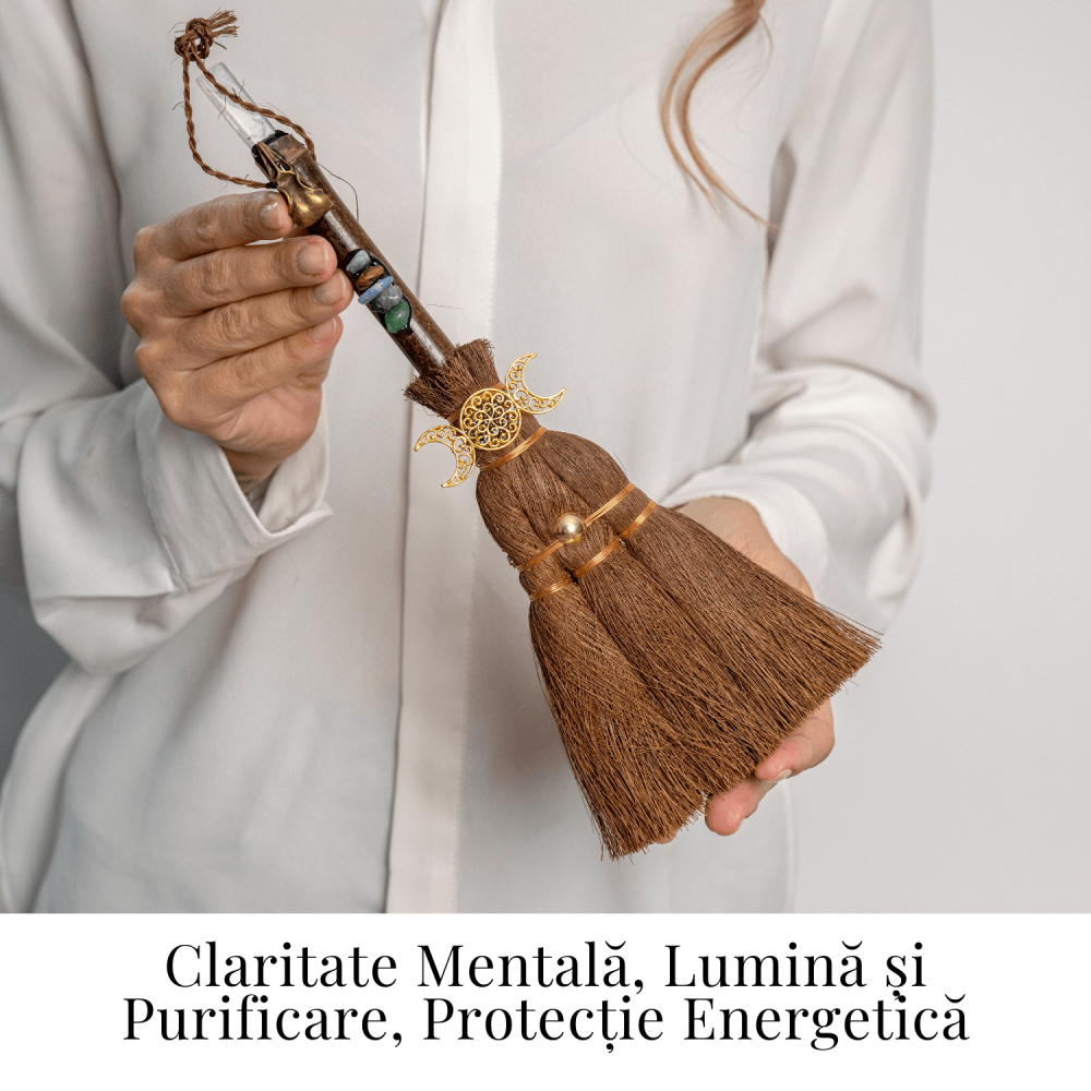 Maturica Energetica cu Cuart Transparent si Pietre Chakre – Claritate, Lumina si Protectie Sacra [2]