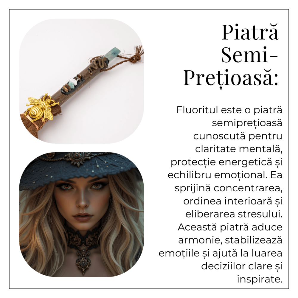 Maturica Energetica cu Fluorit si Pietre Chakre – Claritate, Liniște si Purificare Spirituala [6]