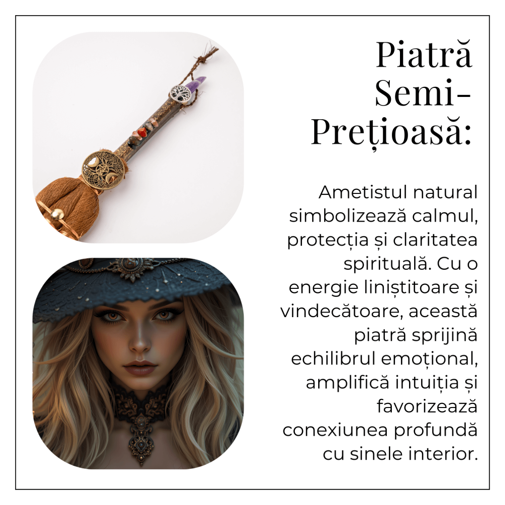 Maturica Energetica cu Ametist si Set Chakre – Purificare, Protectie si Armonie Sacra [7]
