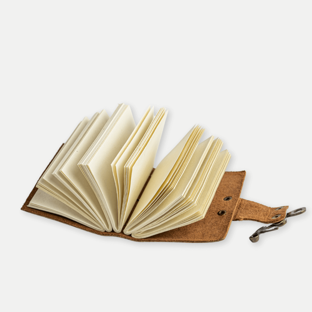 Mini Jurnal vintage din piele cu incuietoarea de epoca  – Intimitate si stil retro [9]