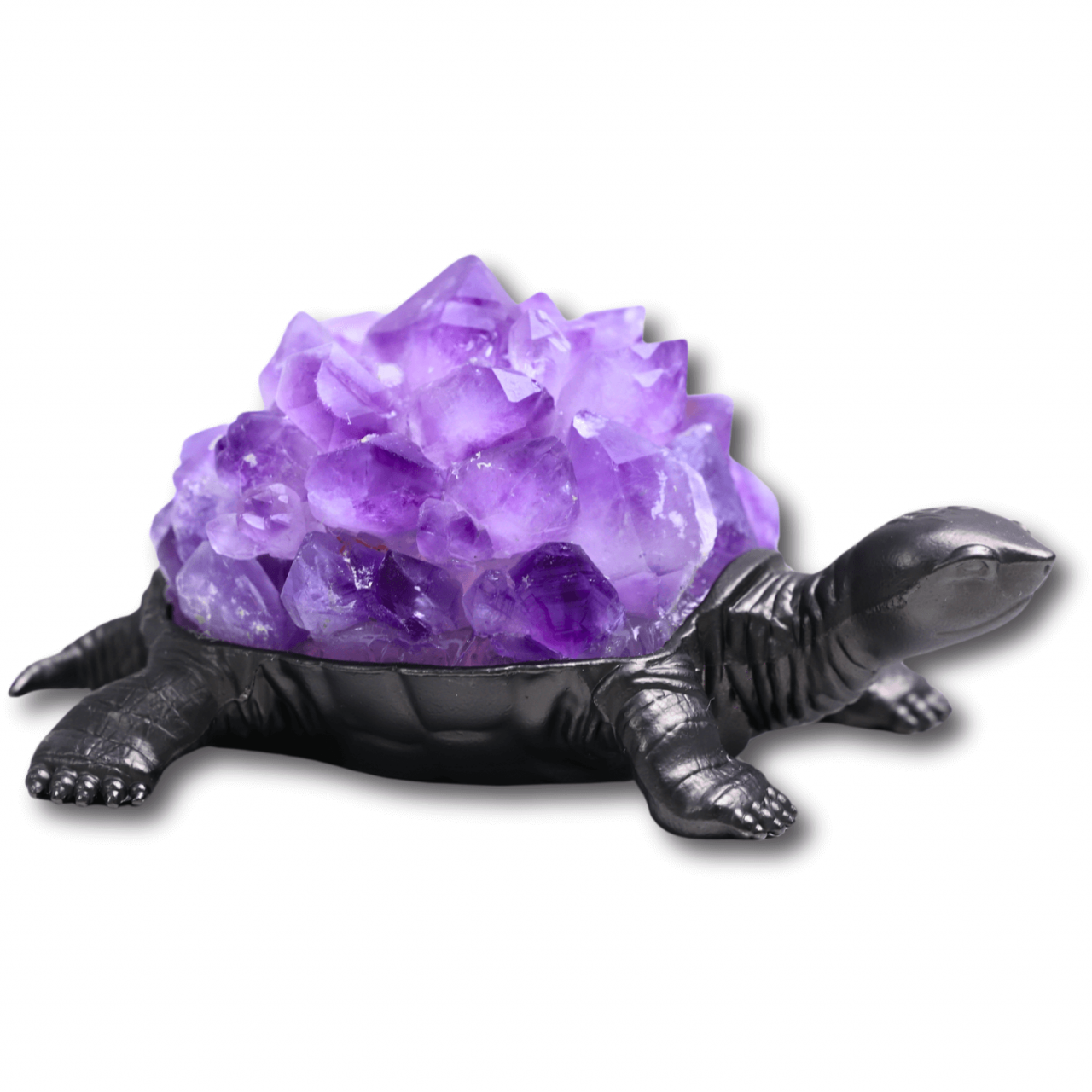 Mini Lampa Broasca Testoasa cu Cristale de Ametist - Relaxare si Energie Pozitiva [7]