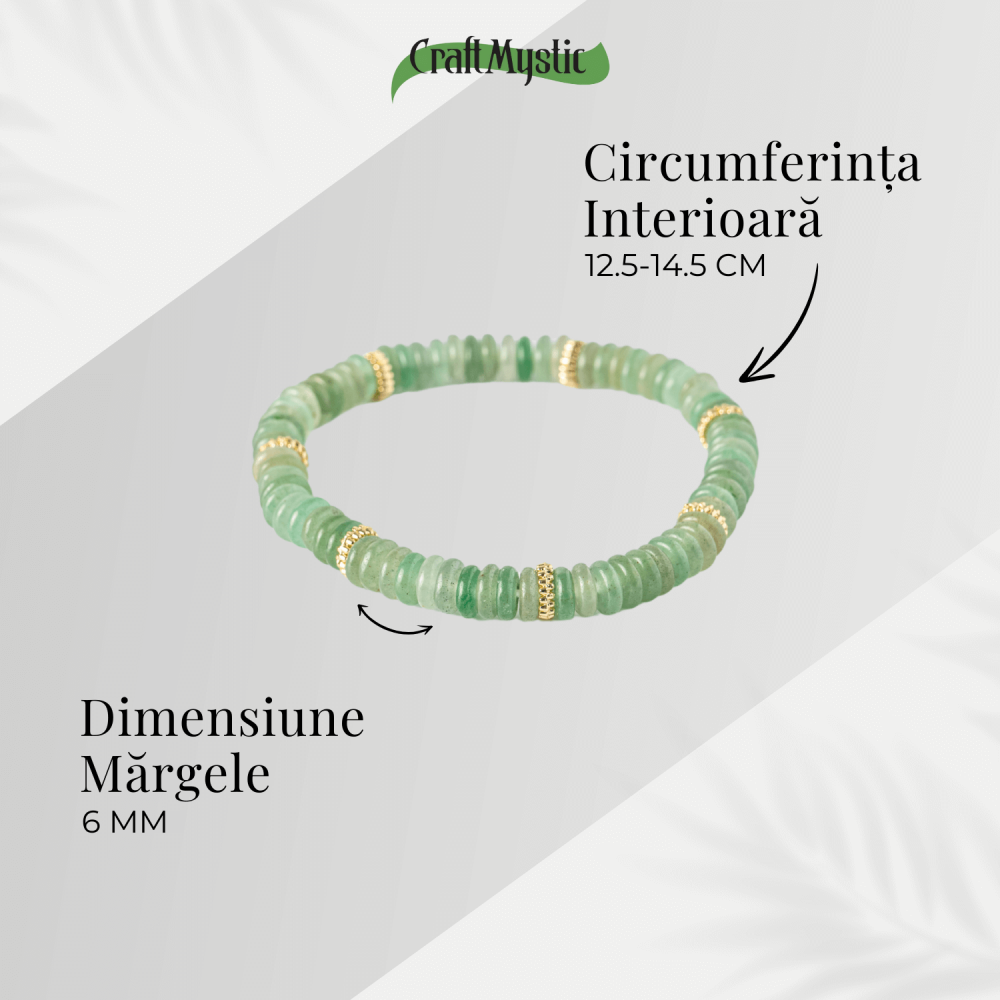 Noroc si Abundenta – Bratara din Aventurin Verde Natural [4]