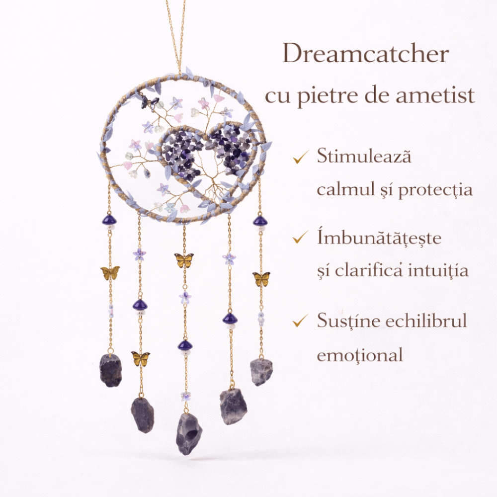 Dreamcatcher cu Ametist pentru liniste si echilibru interior [5]