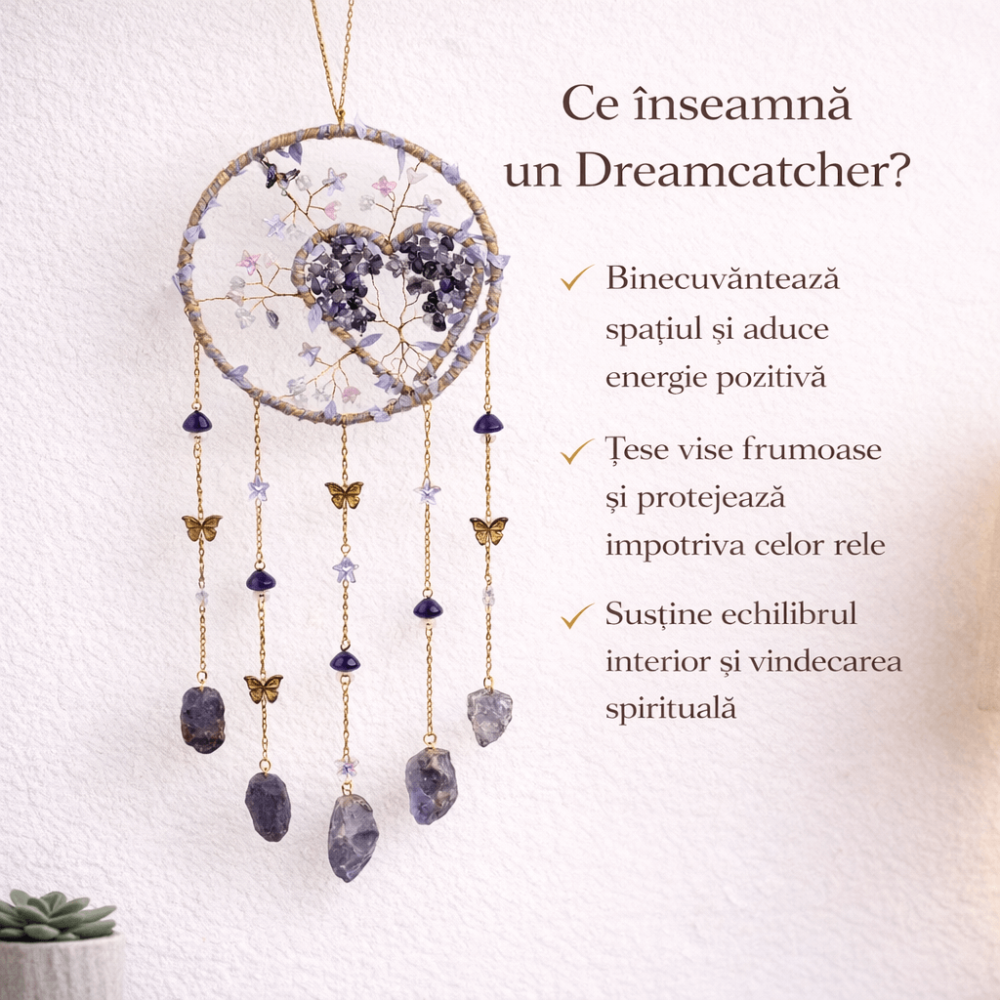 Dreamcatcher cu Ametist pentru liniste si echilibru interior [2]