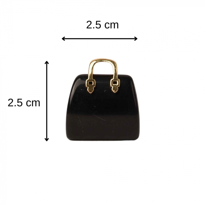 Pandantive 2.5 cm din piatra naturala, in forma de geanta - Accesorii din piatra pentru realizarea de bijuterii, cercei, colier [3]