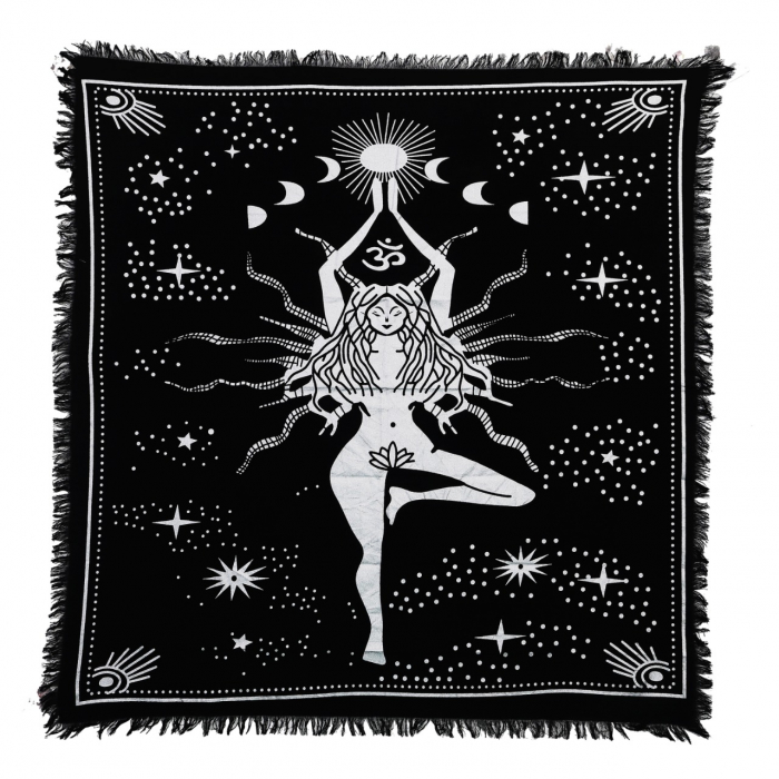 Panza Sacra pentru altar magic - Design Triple Goddess Natraj - Vrajitorie Tarot Wiccani Spiritualitate - Copie - Copie