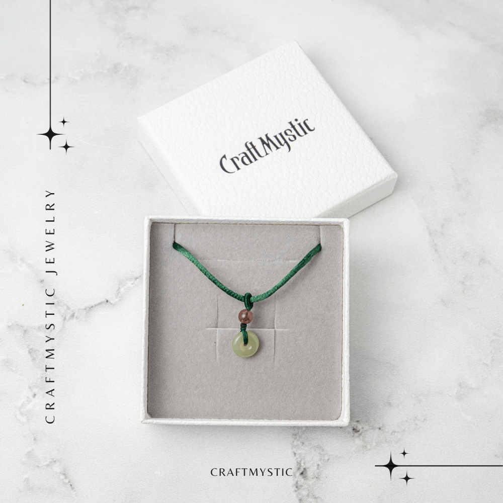 Echilibru si Protectie – Colier cu Nefrit Hetian (Jad Hetian) Natural [7]