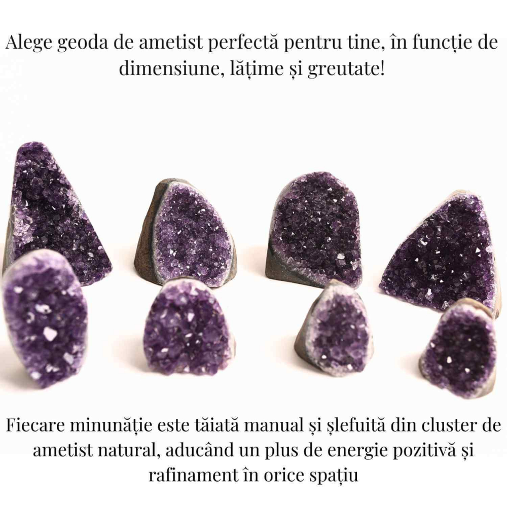 Geoda de ametist natural, taiata manual – Protectie si echilibru [6]