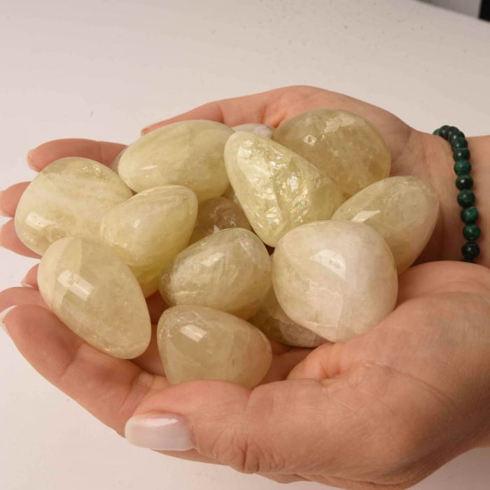 Piatra rulata din Citrin Natural - Abundenta si Energie, 2-3 cm [4]