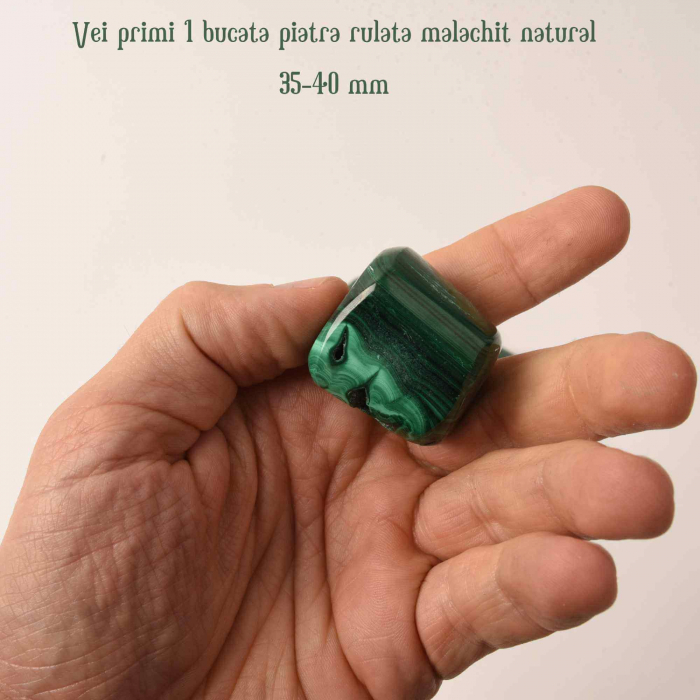 Piatra Ovala de 60mm Sculptată Manual din Ametist Chevron - Piatra de Mana [2]