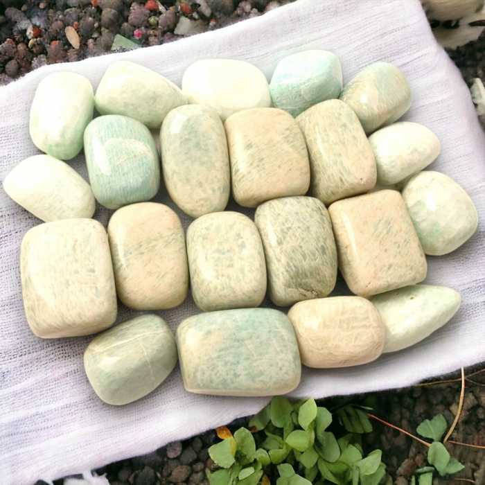 Piatra rulata din Amazonit natural - Calm și Echilibru în Viața Ta [5]