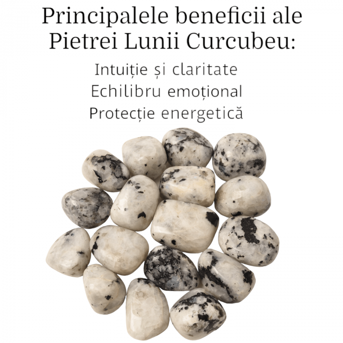 Piatra rulata din Piatra lunii curcubeu natural - Armonie și Intuiție în Viața Ta [2]