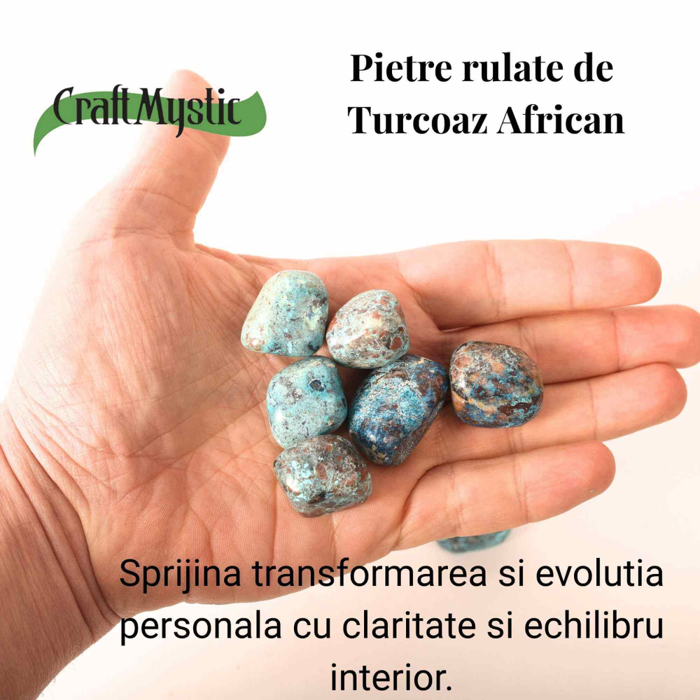 Pietre rulate Turcoaz African 2–3 cm – Claritate, evolutie si echilibru interior [4]