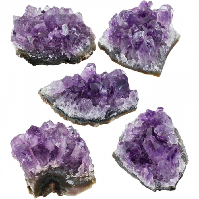 Cluster Ametist Natural din Uruguay, Cristal Unic pentru Meditatie si Echilibrare Energetica, Dimensiuni 5-7 cm [4]